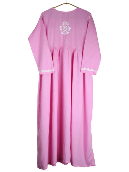 ZAREEN RAYON BABY PINK GOWN