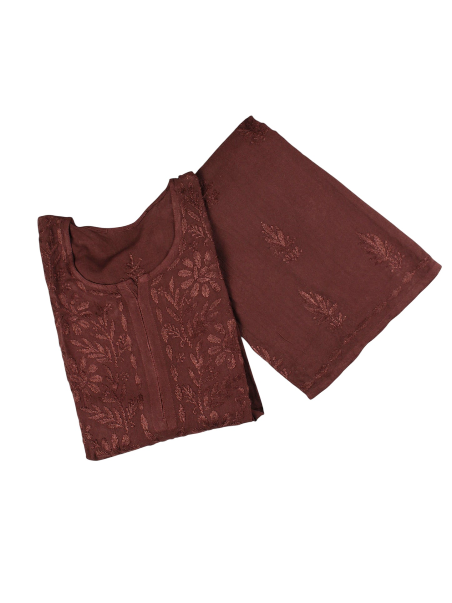 ROOH CHOCOLATE BROWN RAYON KURTA SET