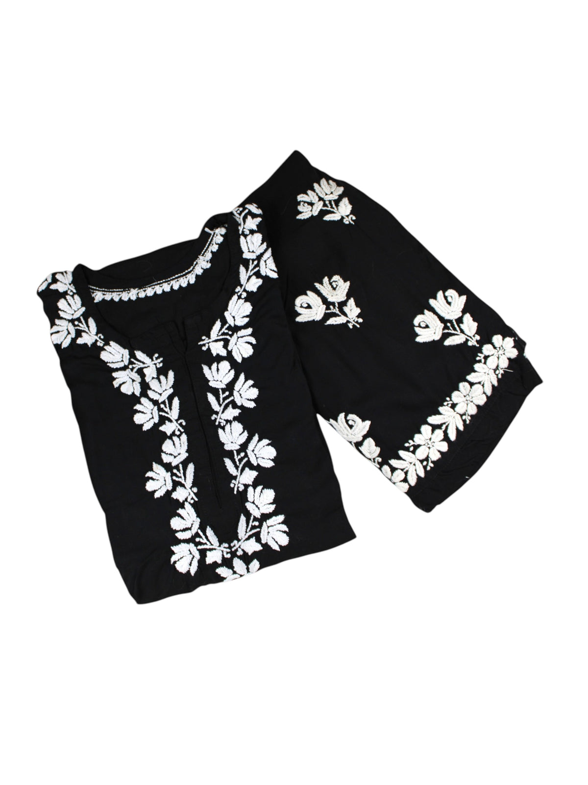HERA BLACK & WHITE RAYON PREMIUM KURTA SET