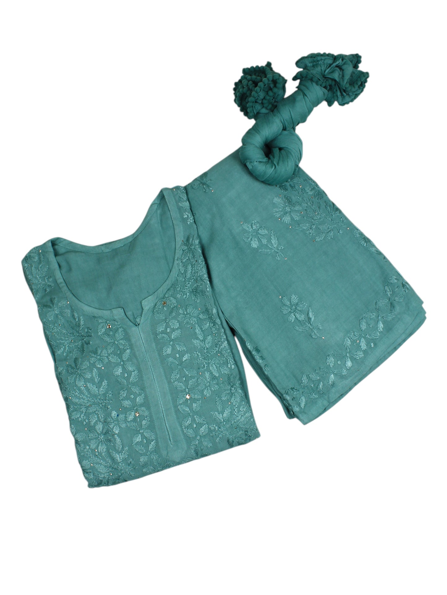 RUHAIRA SEA GREEN RAYON KURTA SET