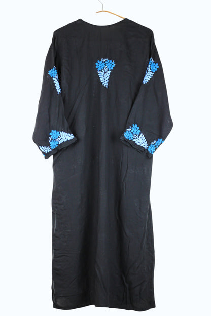 SAFIYA BLACK & BLUE MODAL LONG KURTA