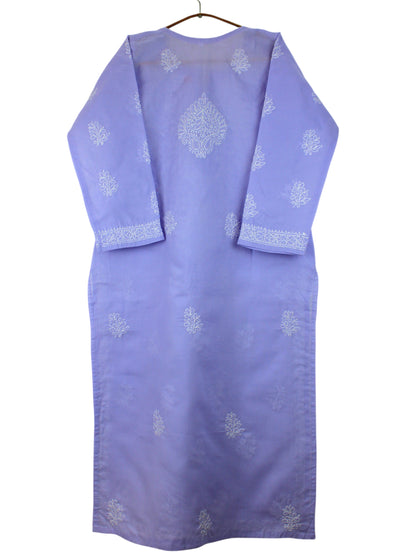IRA LAVENDER VOILE COTTON LONG KURTA