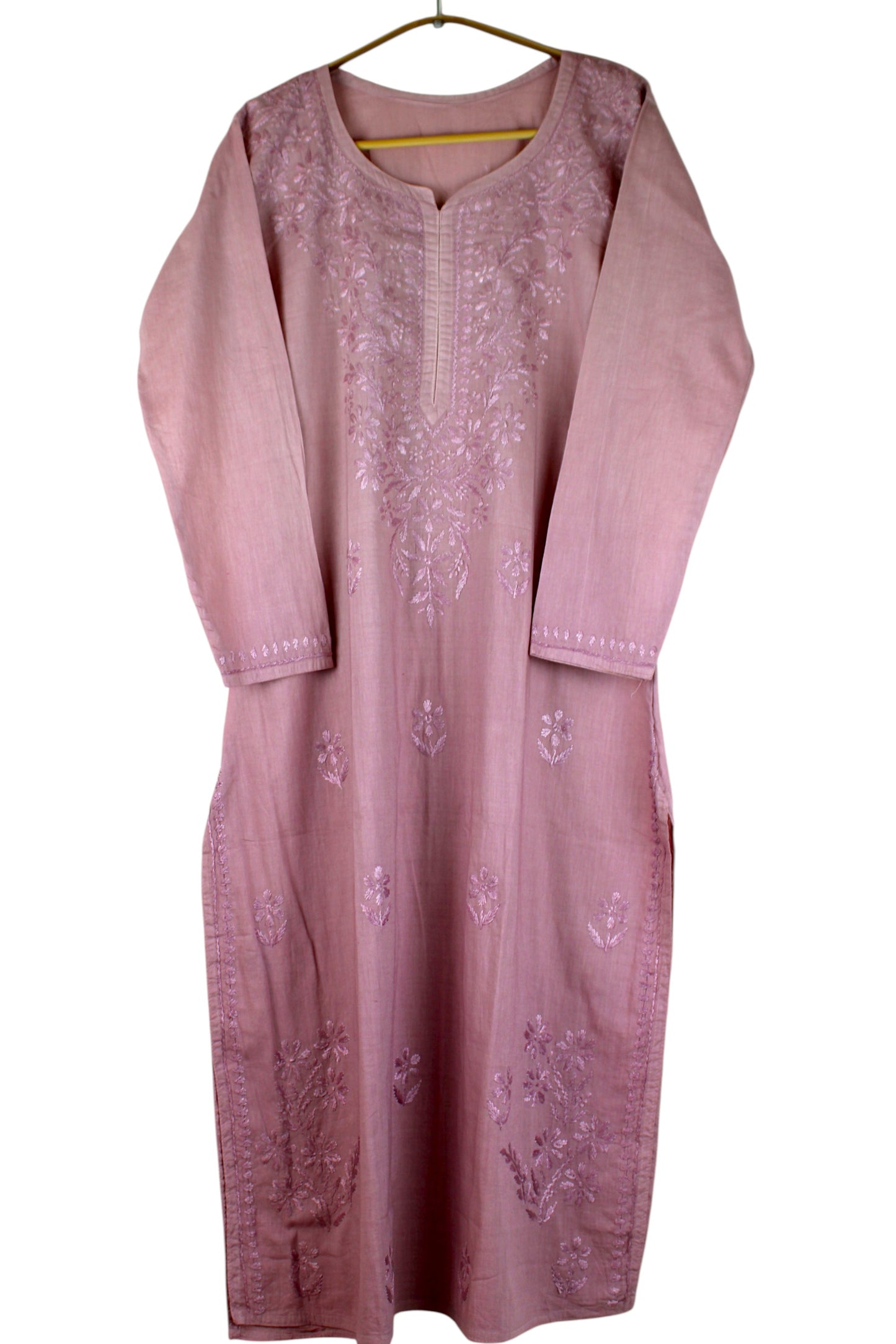 KIRAN MAUVE COTTON LONG KURTA