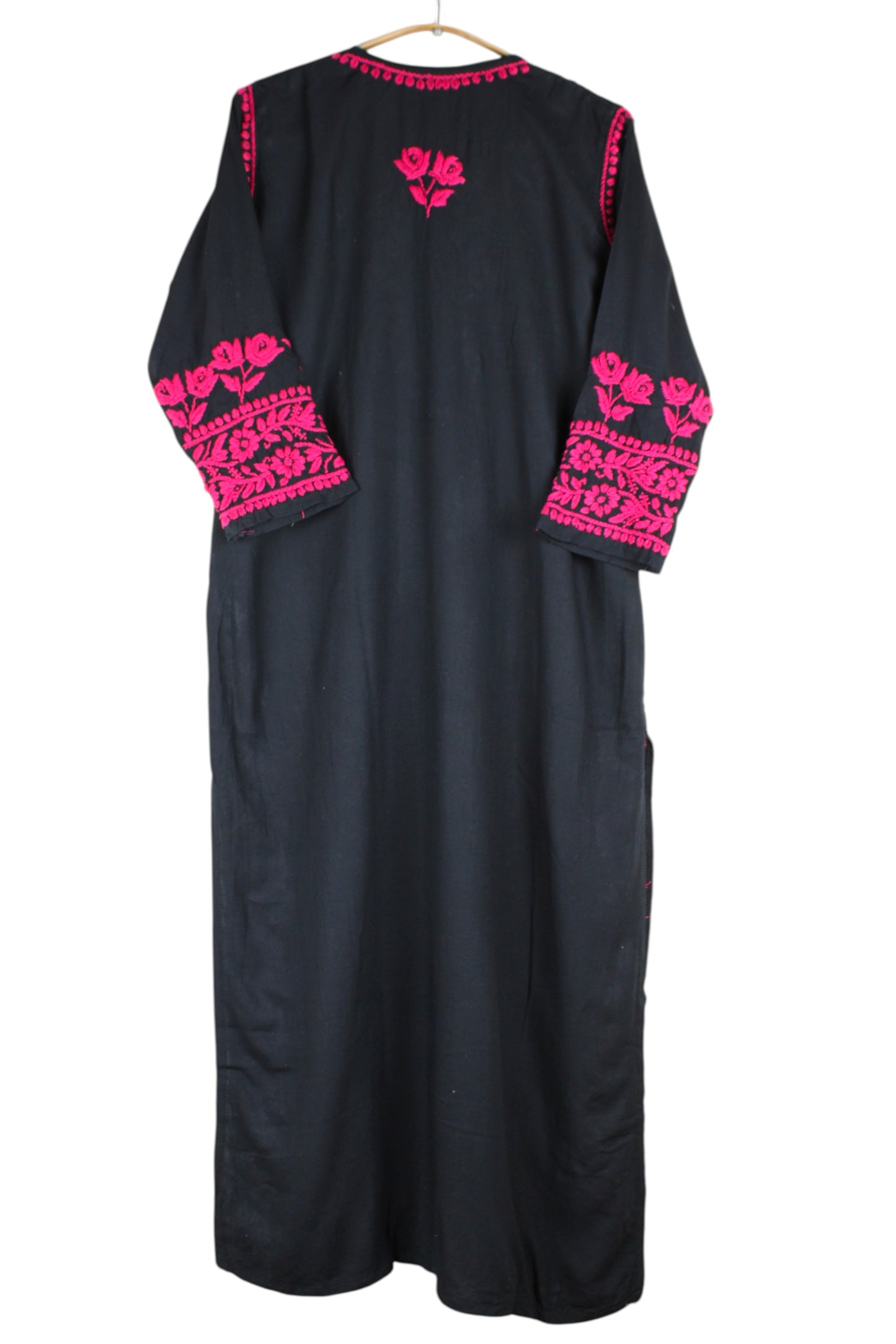HERA BLACK & RASPBERRY PINK RAYON PREMIUM KURTA SET