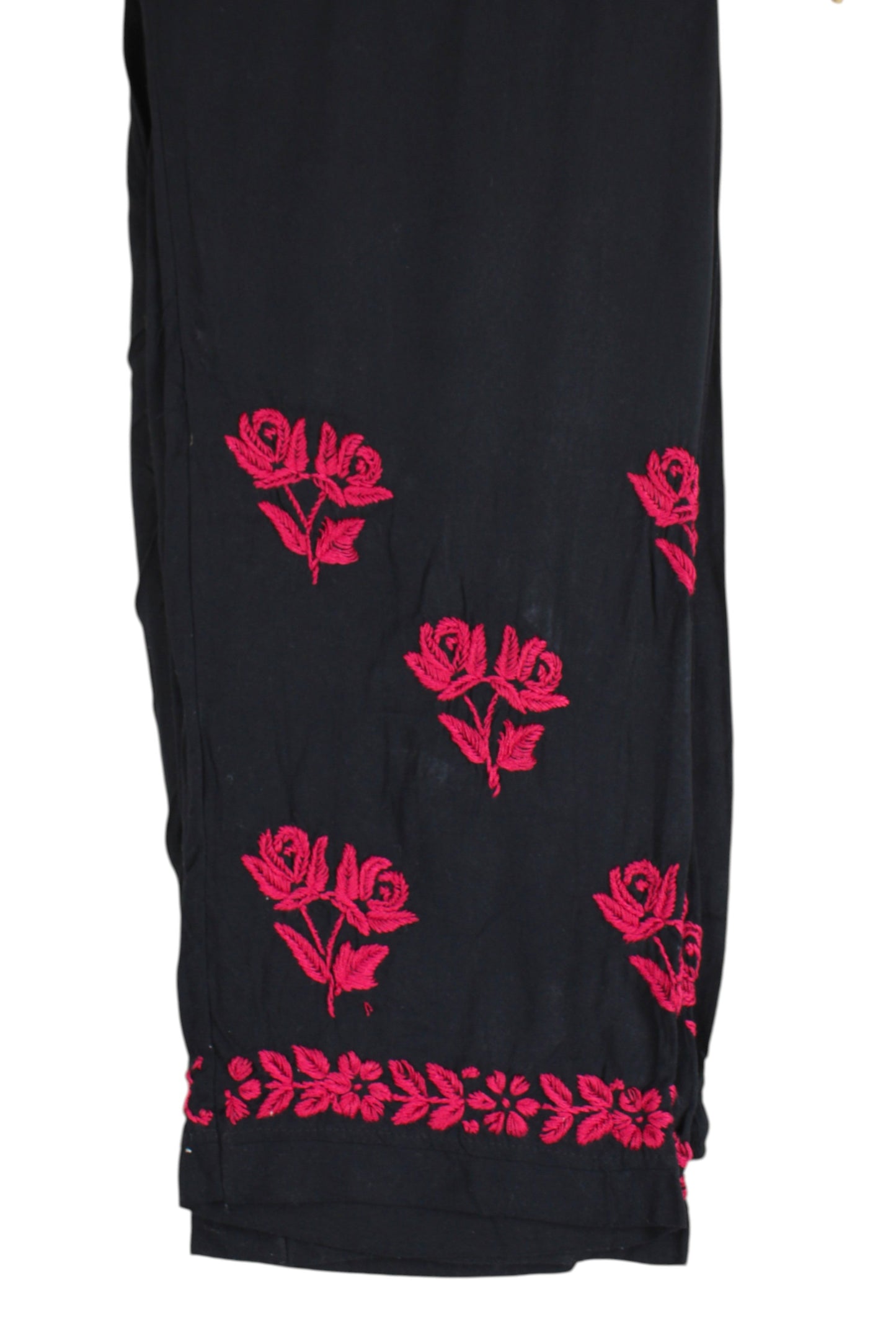 HERA BLACK & RASPBERRY PINK RAYON PREMIUM KURTA SET
