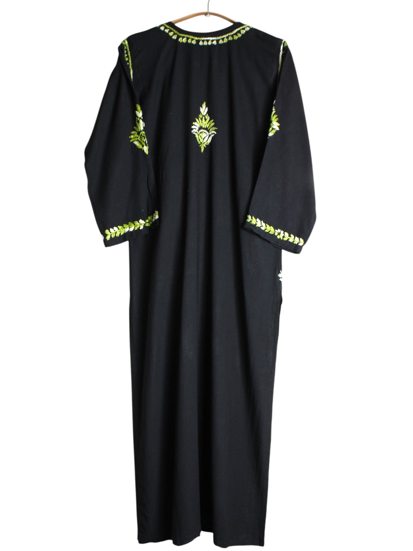 RIVYA BLACK & GREEN RAYON KURTA SET