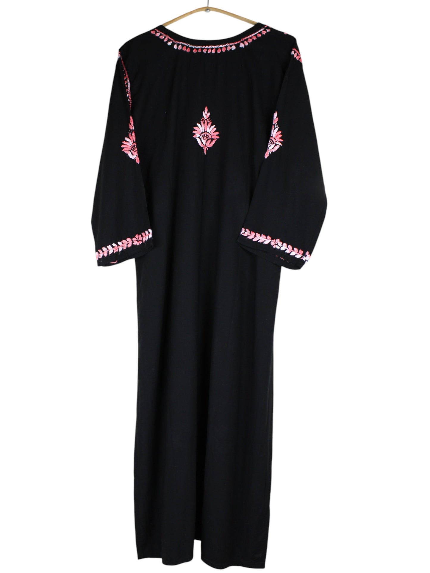 RIVYA BLACK & DUSTY PINK RAYON KURTA SET