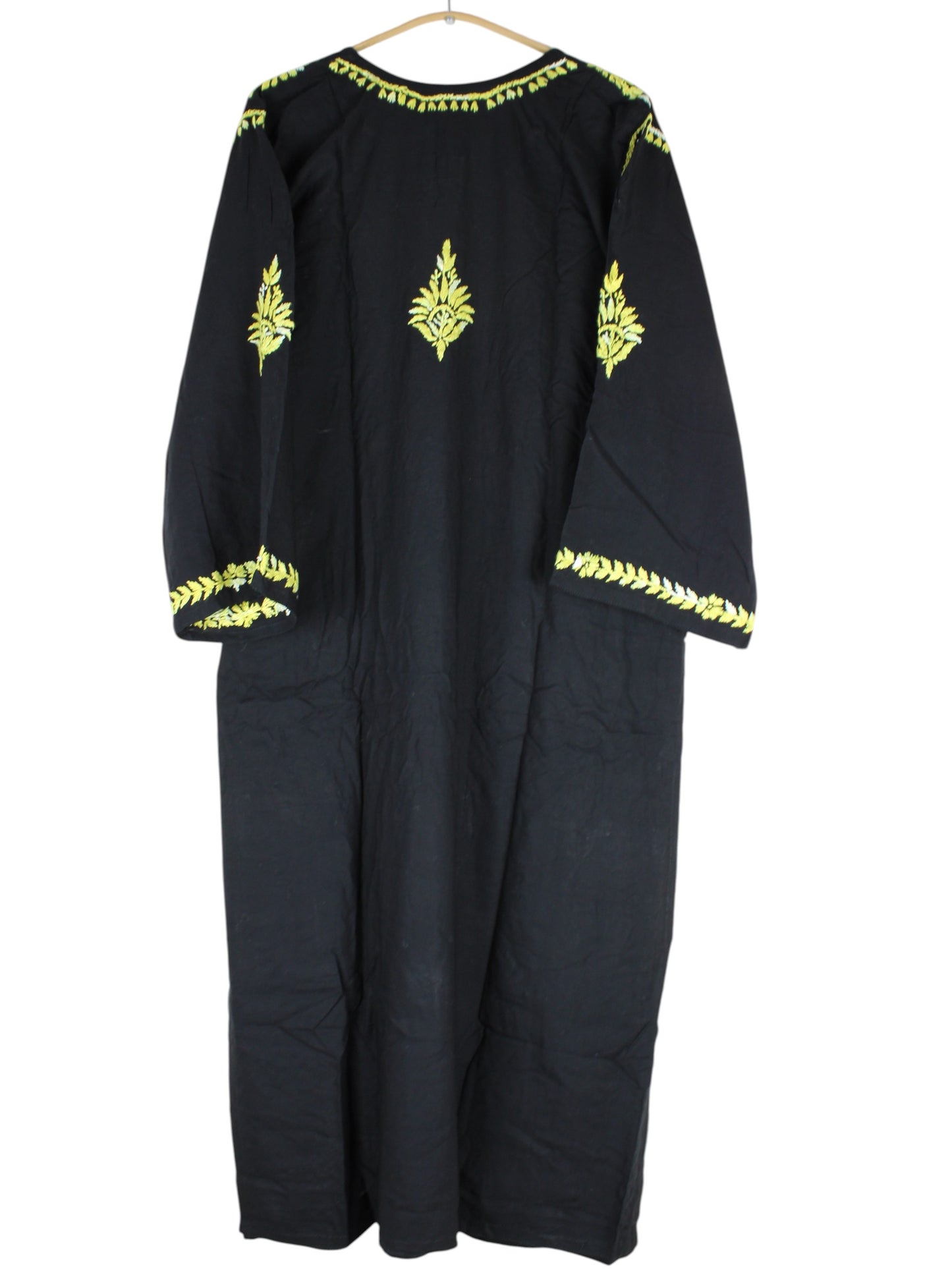 RIVYA BLACK & YELLOW RAYON KURTA SET