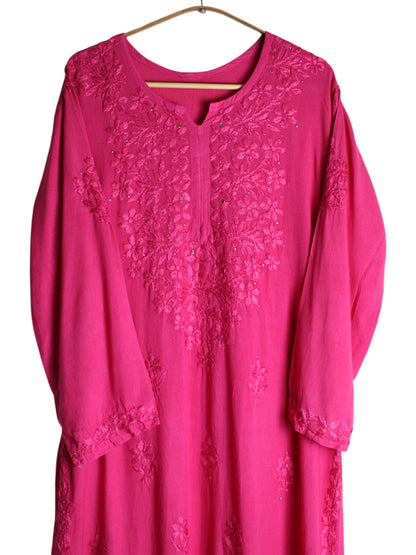 RUHAIRA RANI PINK RAYON KURTA SET