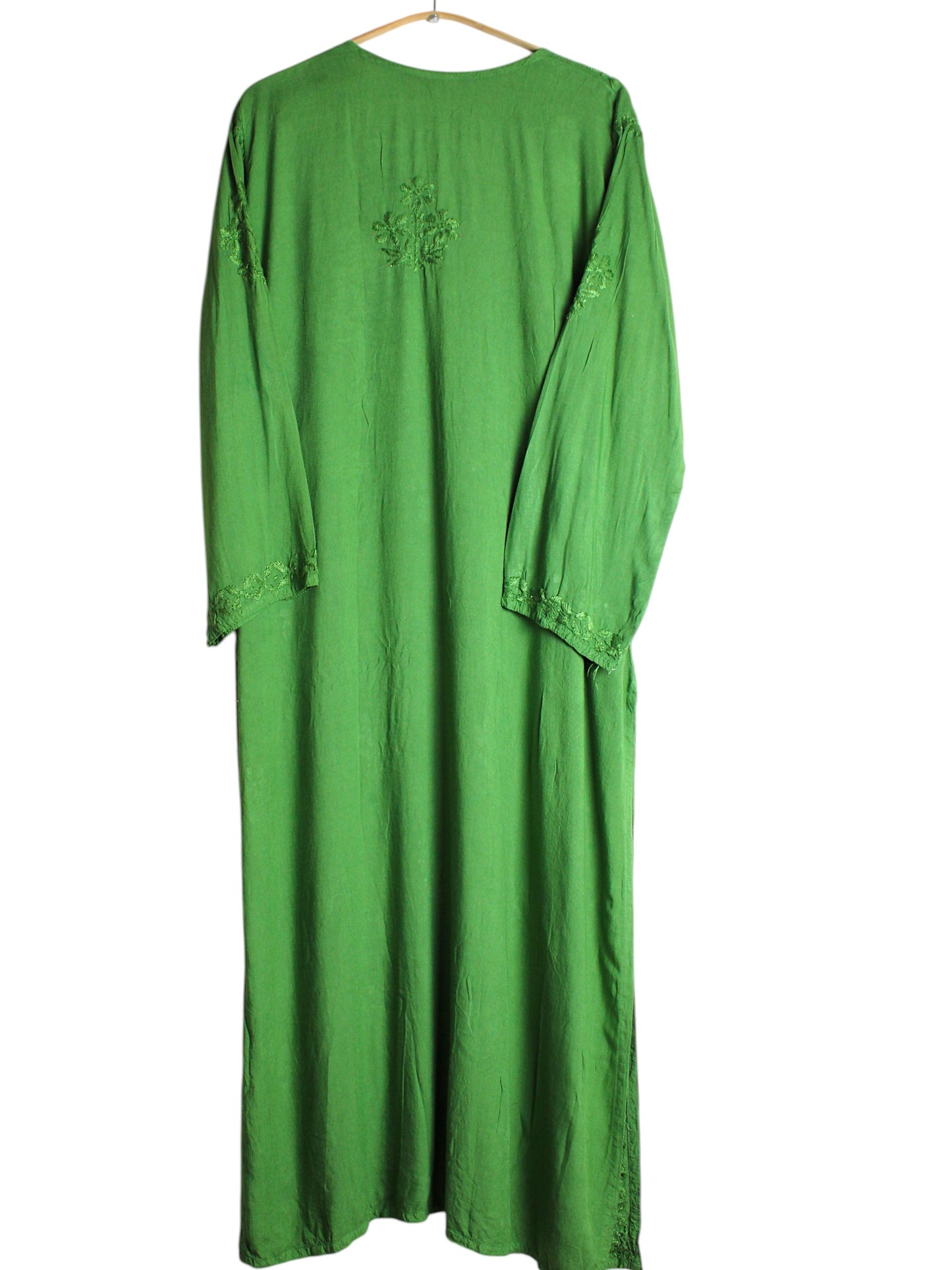 RUHAIRA LEAF GREEN RAYON KURTA SET
