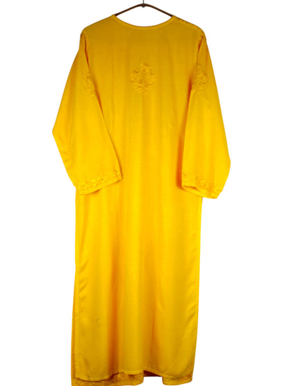RUHAIRA YELLOW RAYON KURTA SET