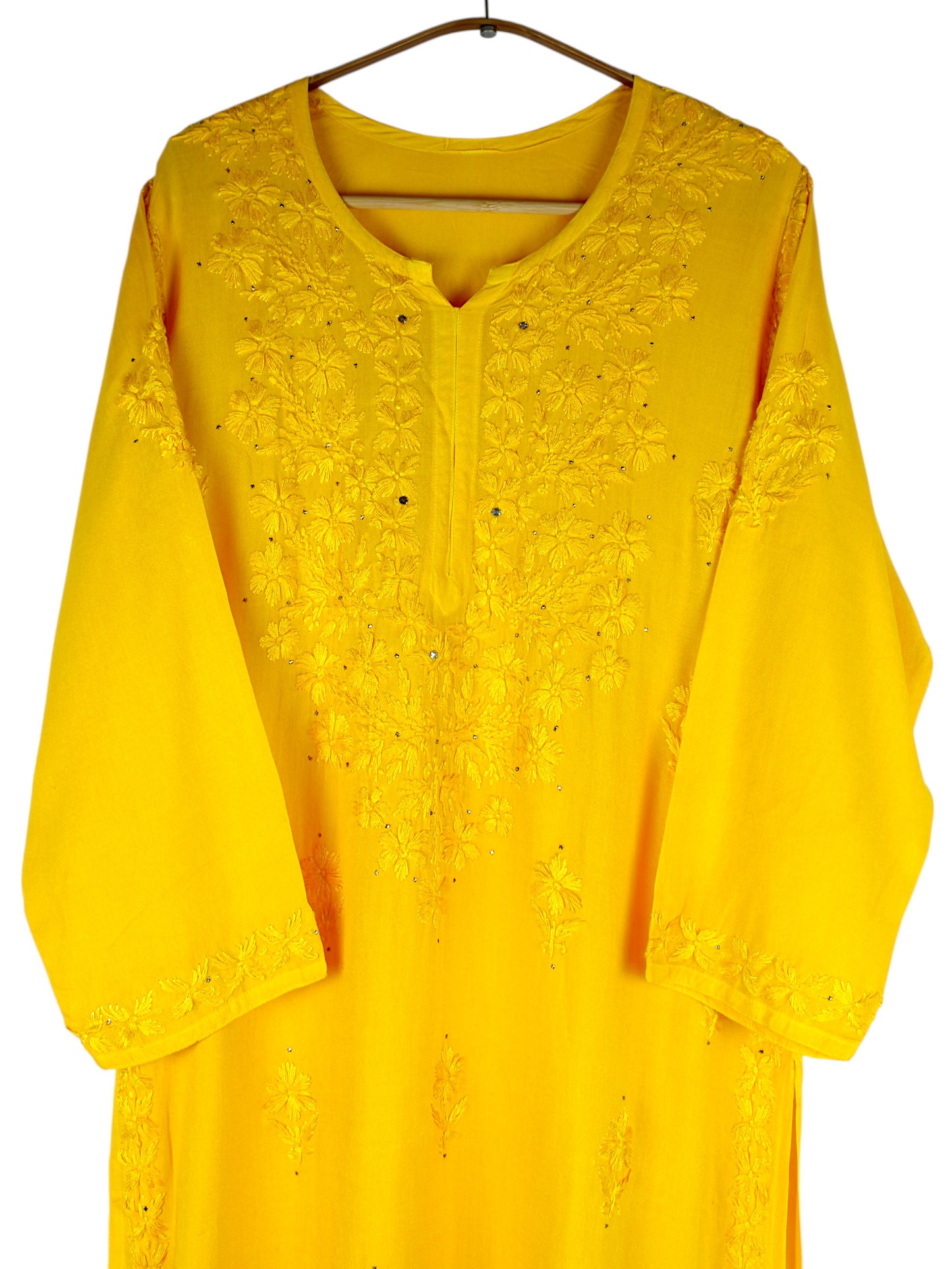 RUHAIRA YELLOW RAYON KURTA SET