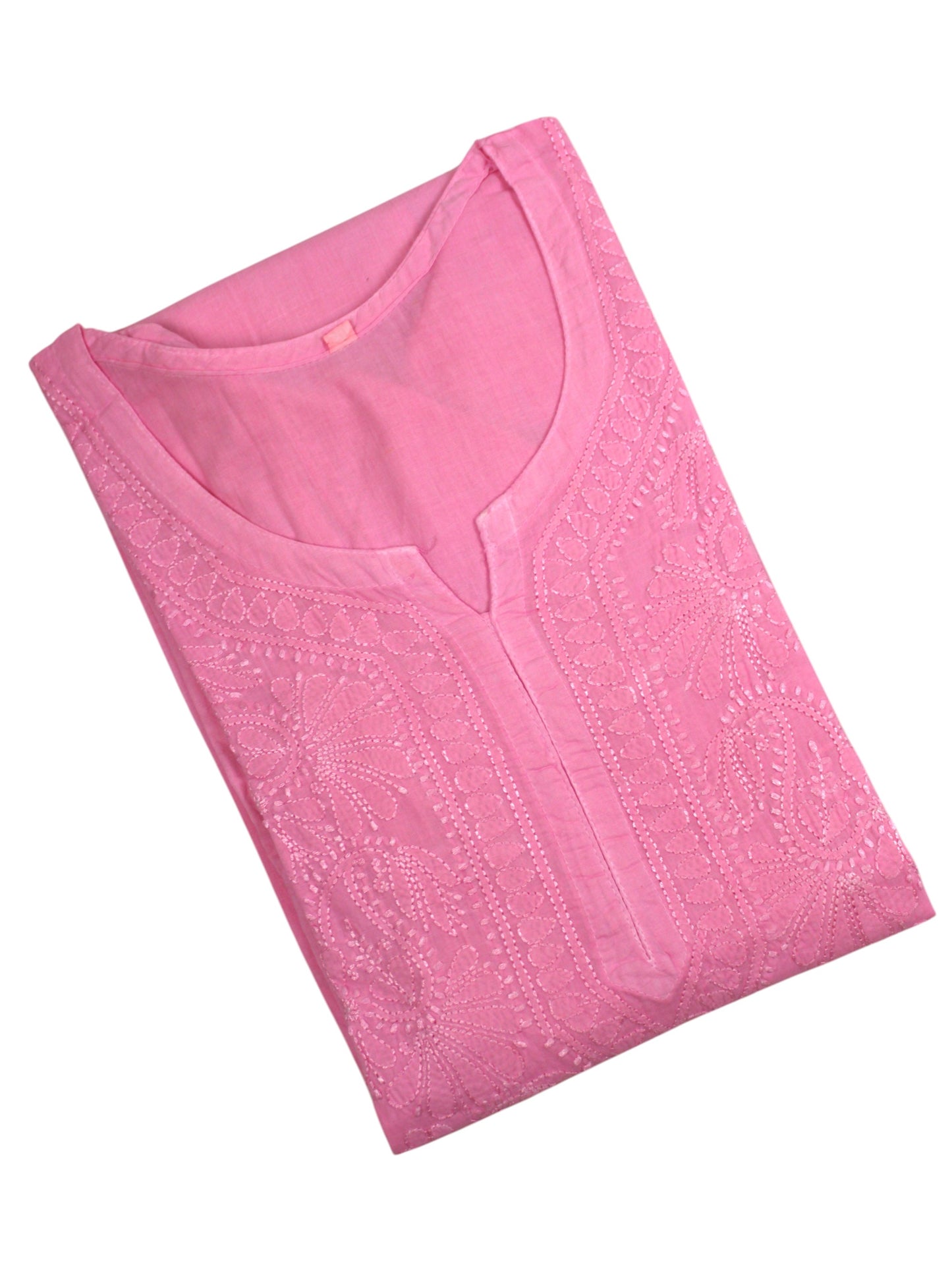 SAFA PINK COTTON LONG KURTA