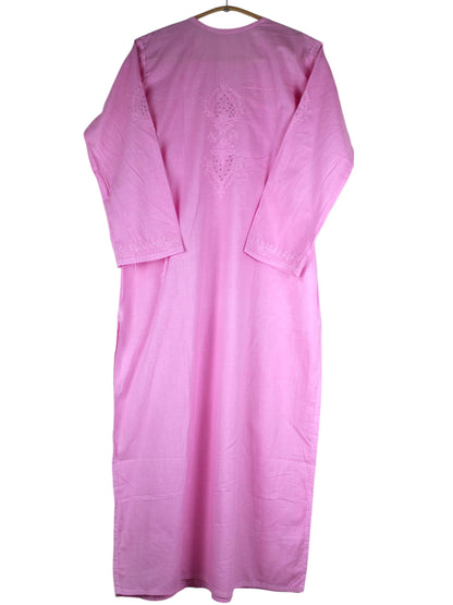 HALA BABY PINK ANGRAKHA COTTON LONG KURTA