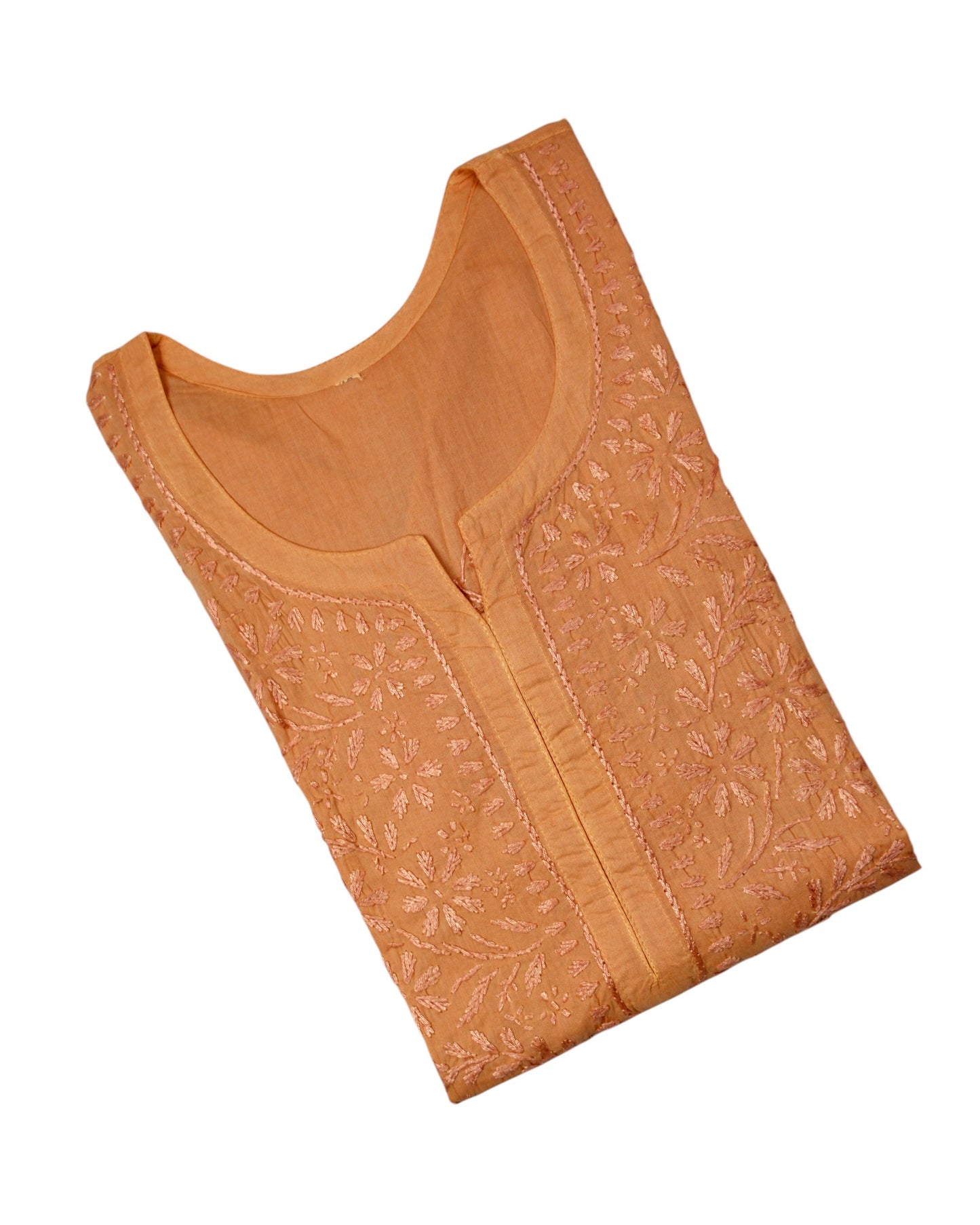 KIRAN APRICOT SHADE COTTON LONG KURTA