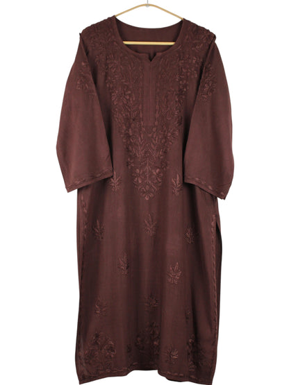 ROOH CHOCOLATE BROWN RAYON KURTA SET