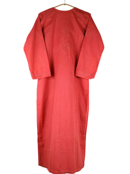 HALA CORAL ANGRAKHA COTTON LONG KURTA