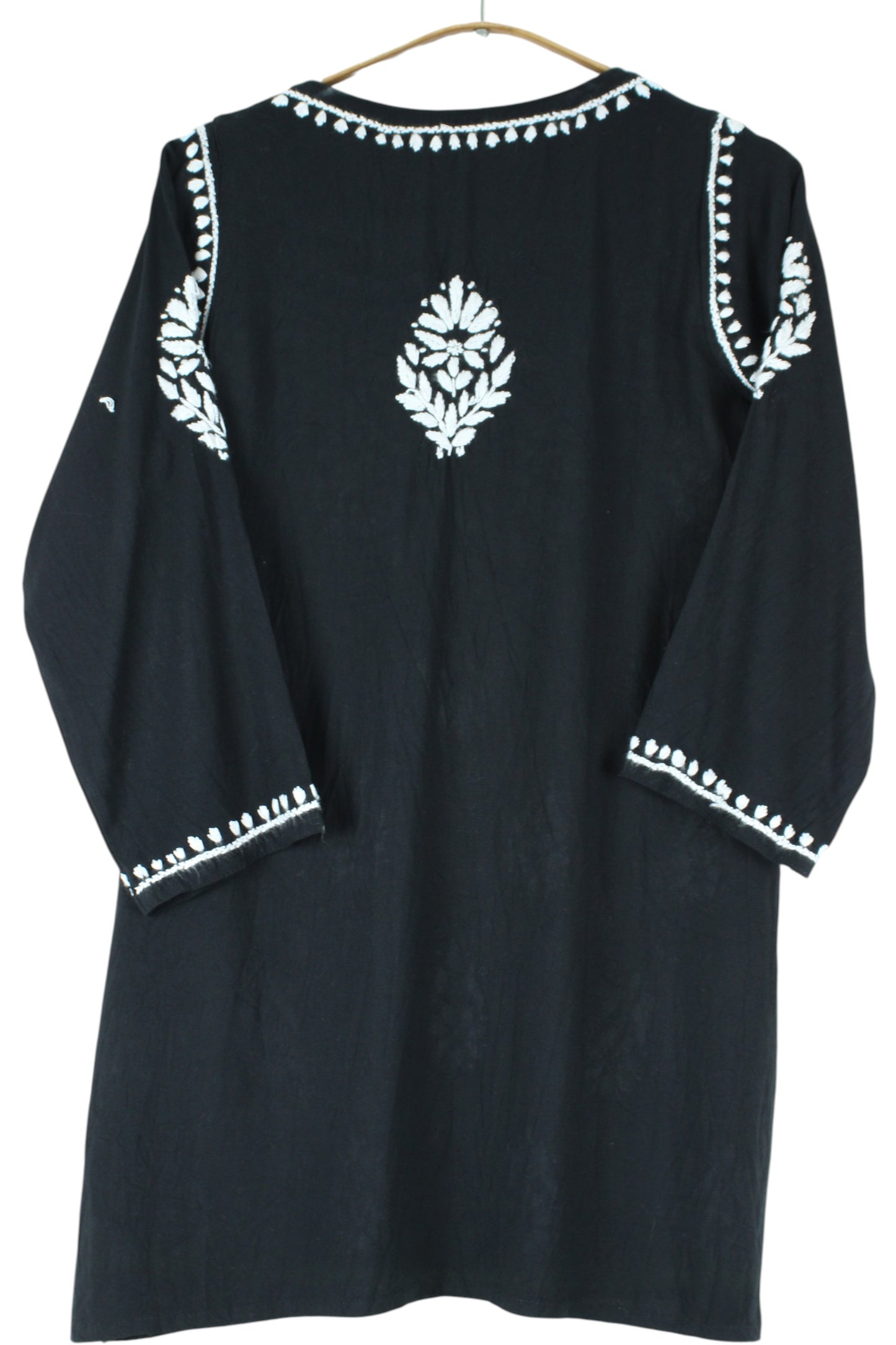 AMAYA BLACK RAYON SHORT KURTA