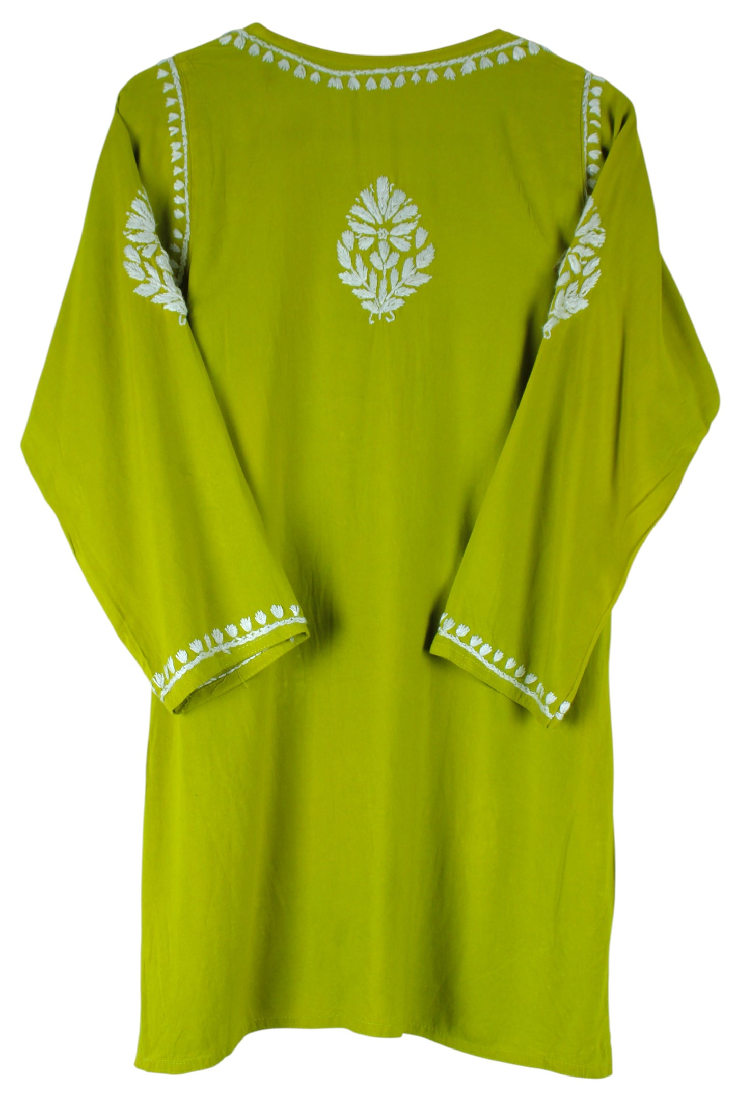 AMAYA LIME GREEN RAYON SHORT KURTA