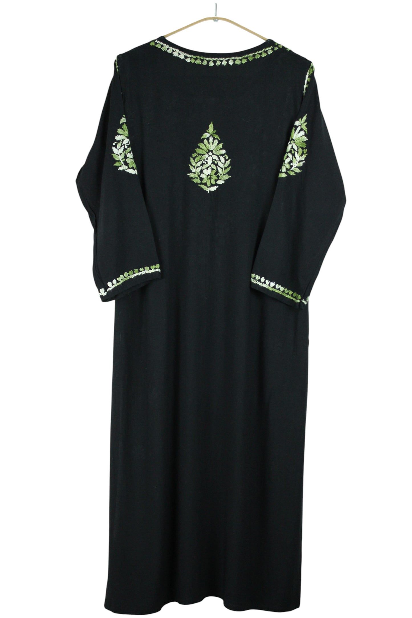RIYA BLACK & GREEN RAYON KURTA SET