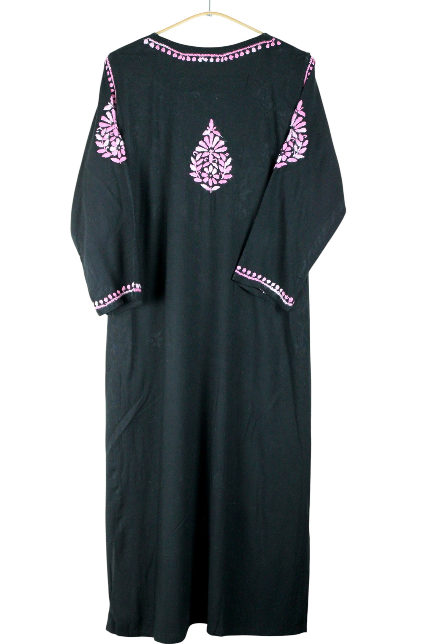 RIYA BLACK & PINK RAYON KURTA SET
