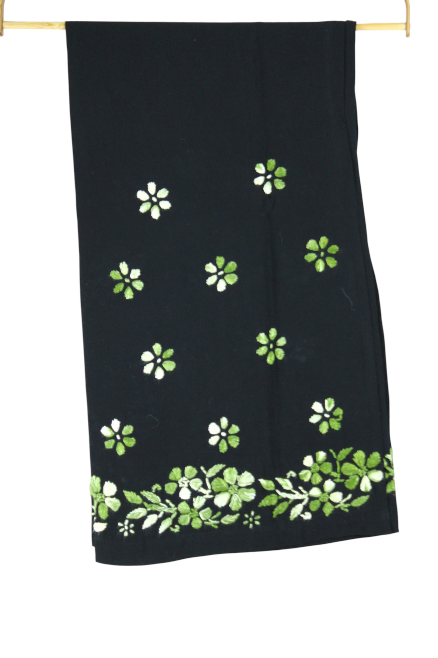 RIYA BLACK & GREEN RAYON KURTA SET