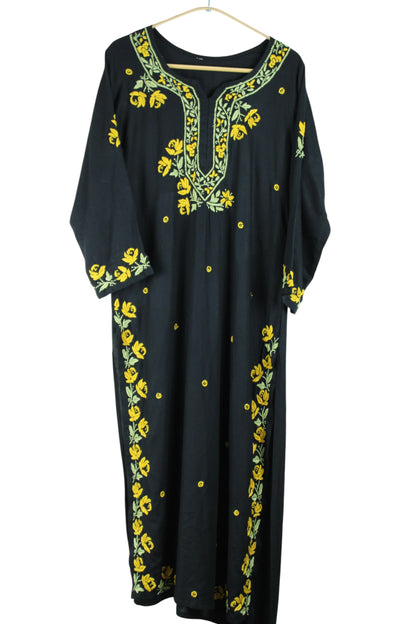 SELINA BLACK & YELLOW PREMIUM KURTA SET