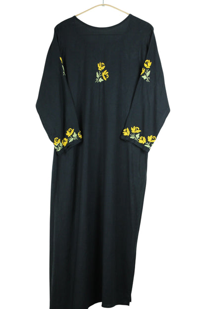 SELINA BLACK & YELLOW PREMIUM KURTA SET