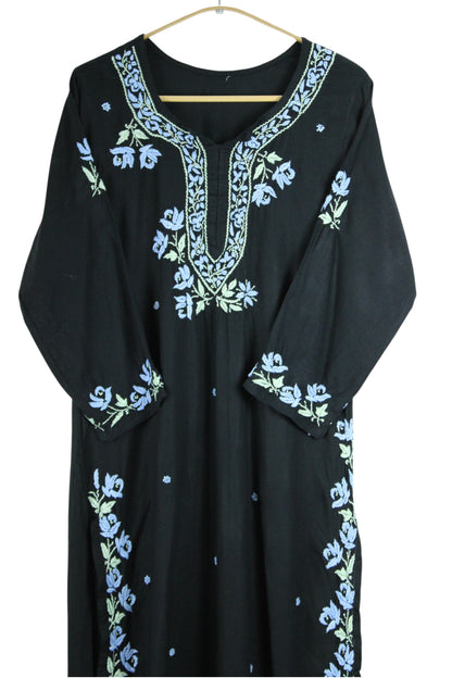SELINA BLACK & BLUE PREMIUM KURTA SET
