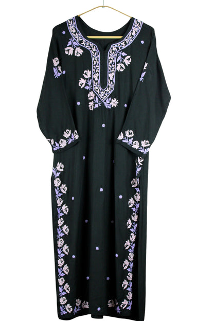 SELINA BLACK & LAVENDER PREMIUM KURTA SET