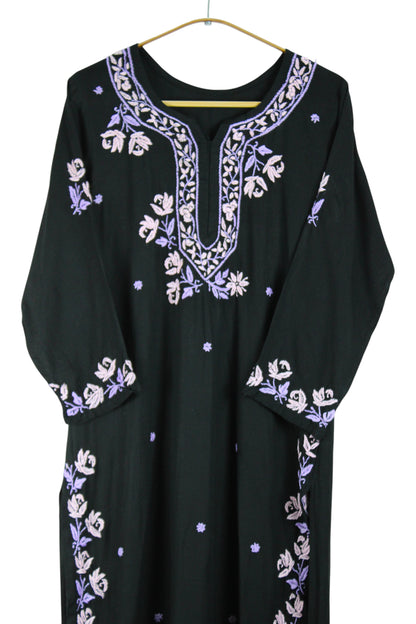 SELINA BLACK & LAVENDER PREMIUM KURTA SET