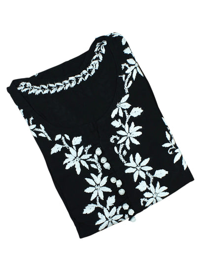 ELIZA BLACK MODAL LONG KURTA