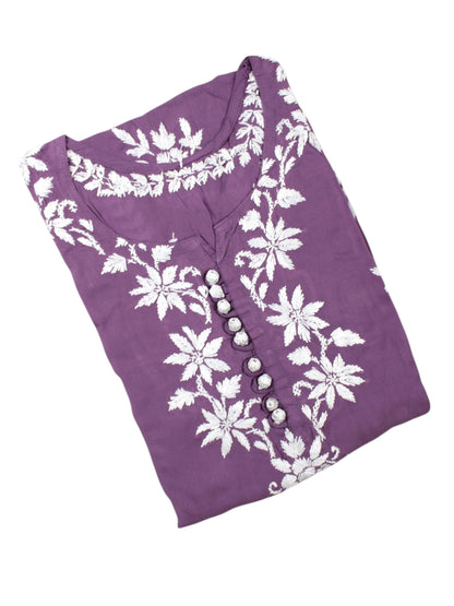ELIZA MAUVE MODAL LONG KURTA