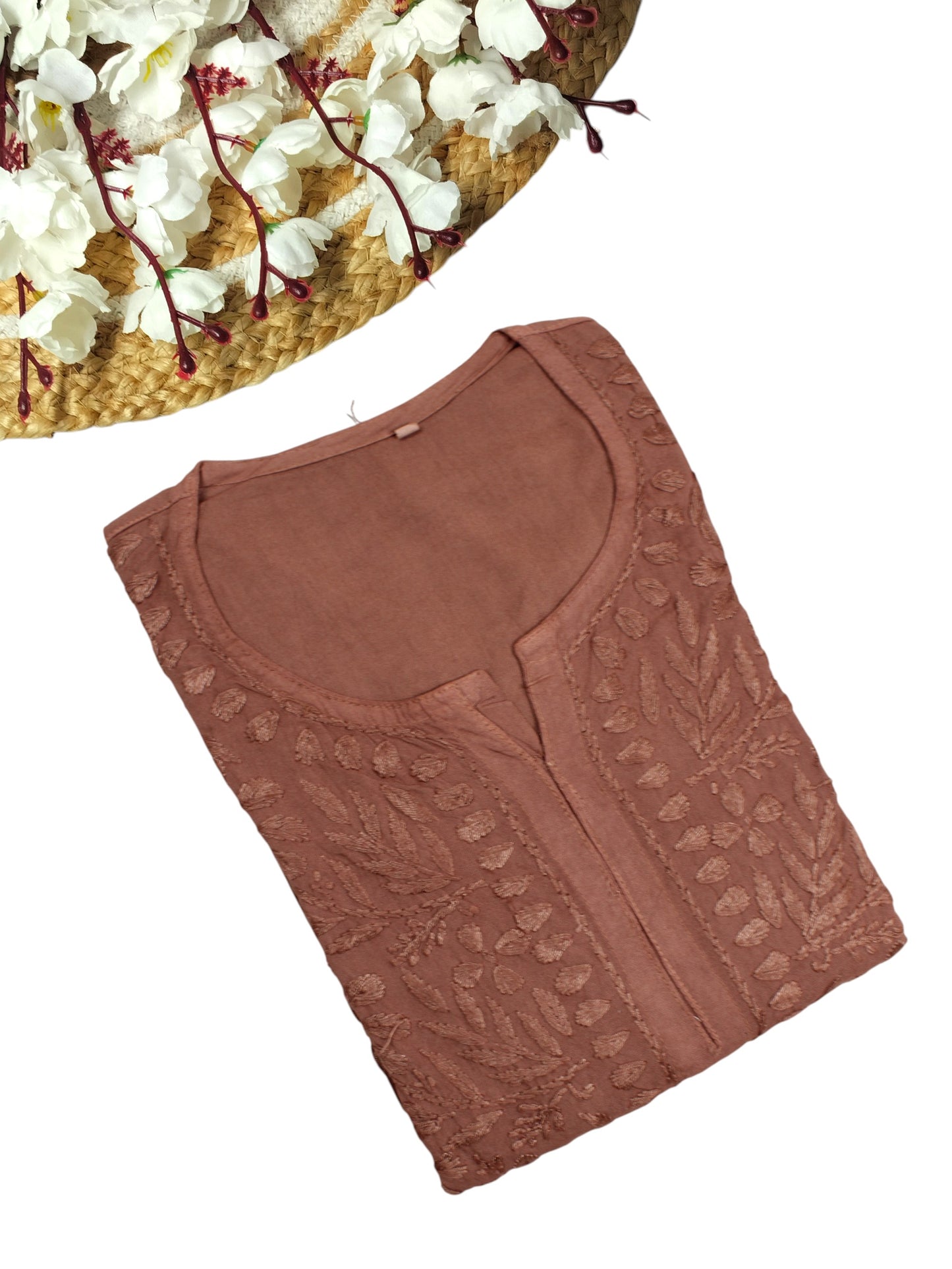 MEHEK BROWN OMBRE RAYON LONG KURTA