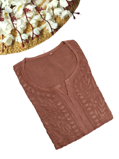 MEHEK BROWN OMBRE RAYON LONG KURTA