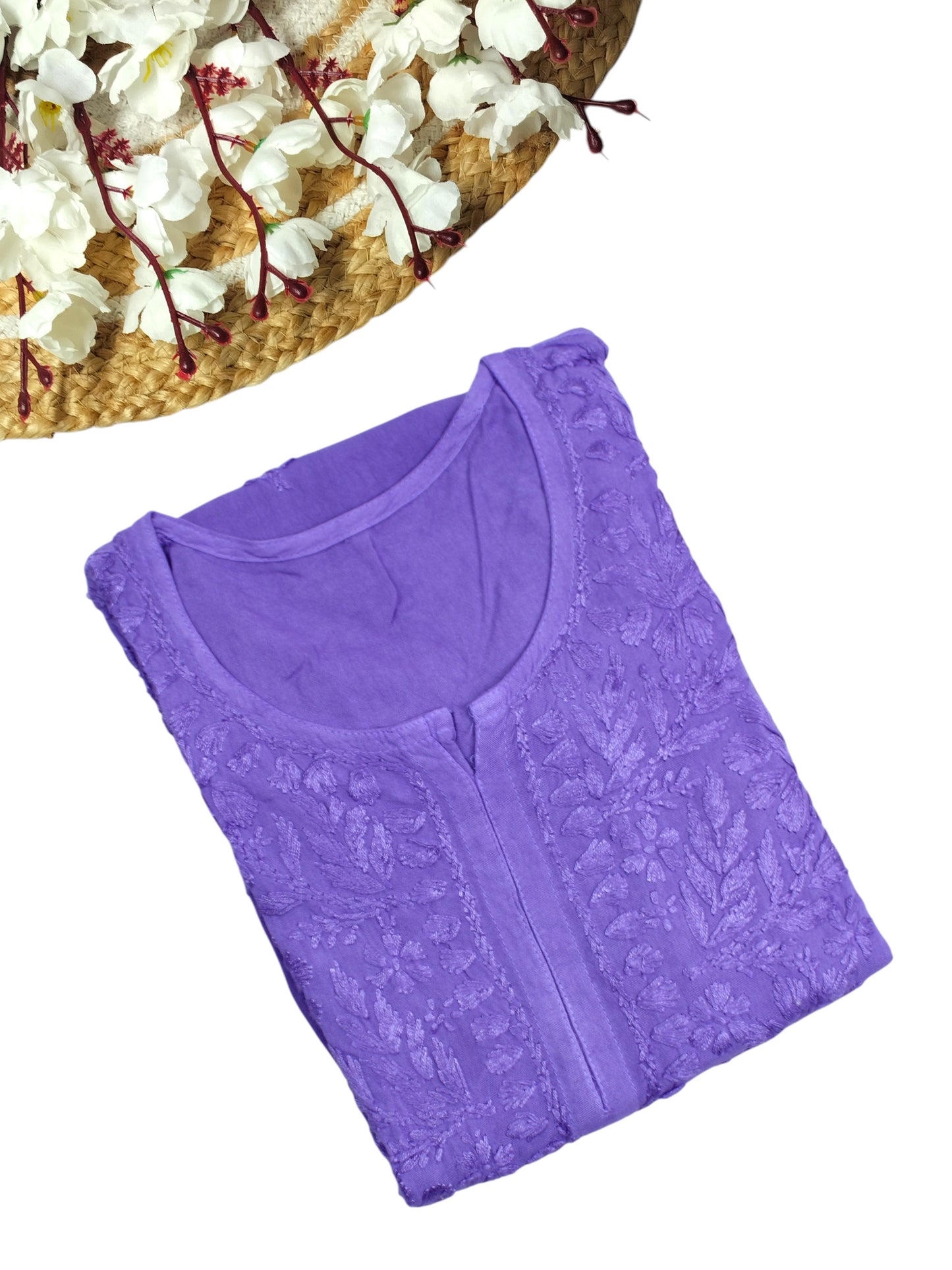 MEHEK PURPLE OMBRE RAYON LONG KURTA