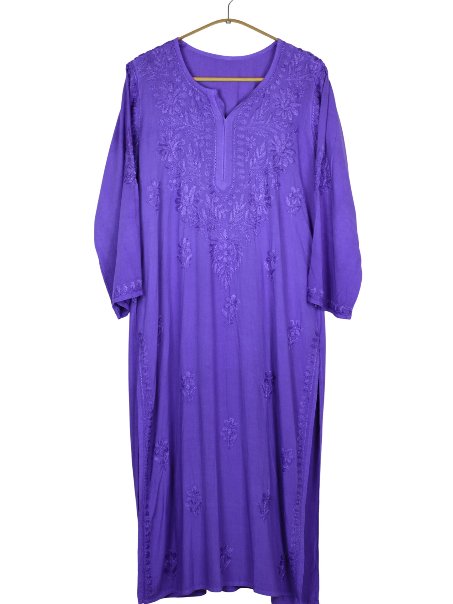 MEHEK PURPLE OMBRE RAYON LONG KURTA