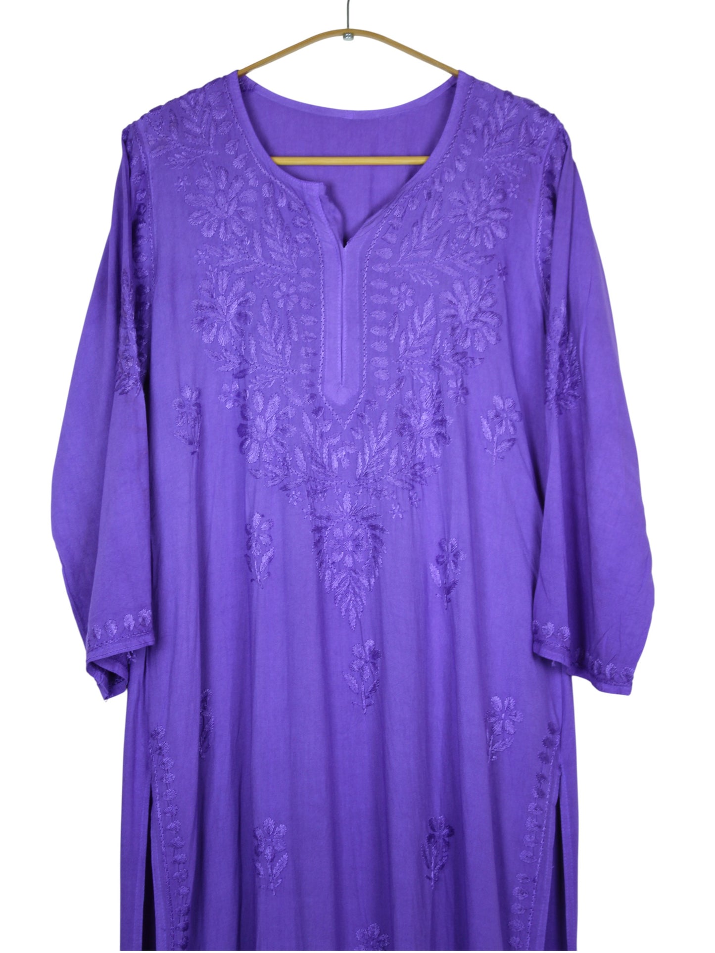 MEHEK PURPLE OMBRE RAYON LONG KURTA