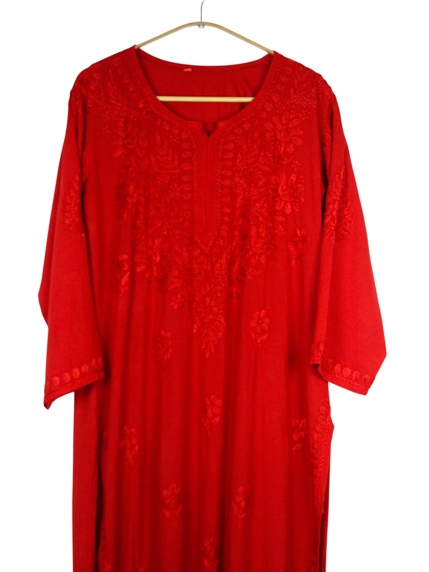 MEHEK MAROON OMBRE RAYON LONG KURTA