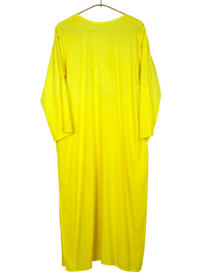 MEHEK YELLOW RAYON LONG KURTA