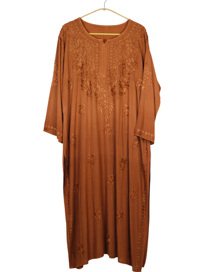 MEHEK BROWN OMBRE RAYON LONG KURTA