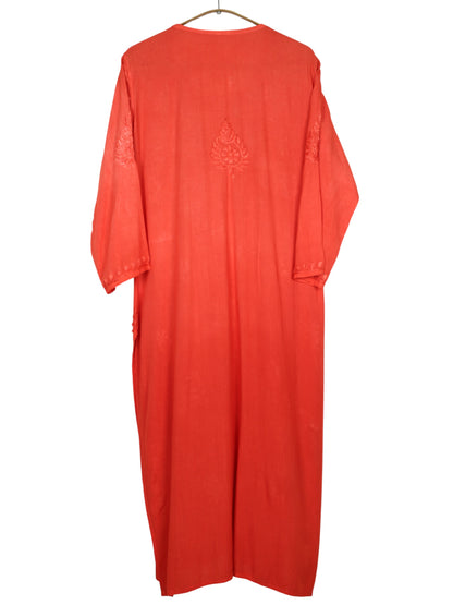 MEHEK RUST OMBRE RAYON LONG KURTA