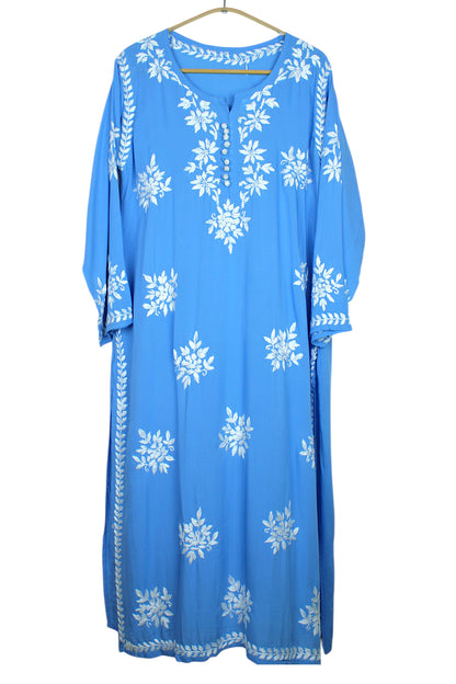 ELIZA BRIGHT BLUE MODAL LONG KURTA