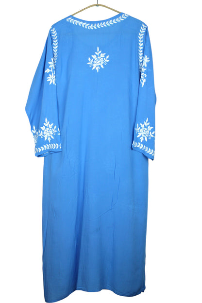 ELIZA BRIGHT BLUE MODAL LONG KURTA