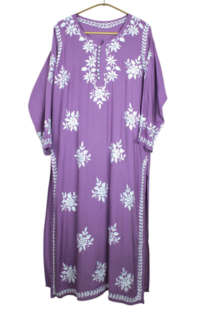 ELIZA MAUVE MODAL LONG KURTA