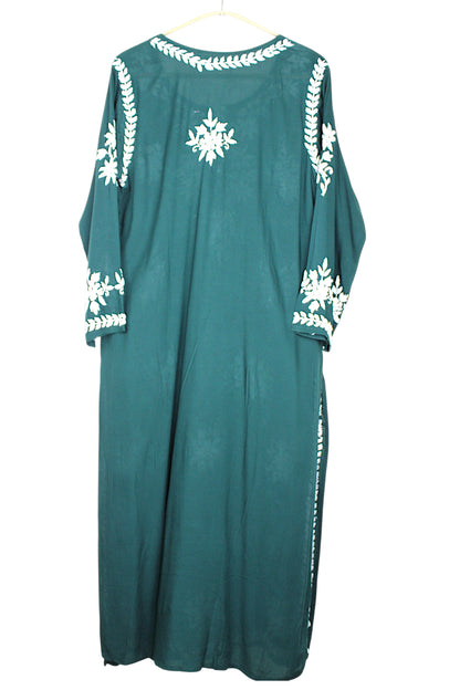 ELIZA BOTTLE GREEN MODAL LONG KURTA