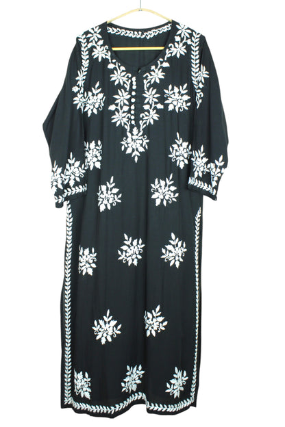 ELIZA BLACK MODAL LONG KURTA