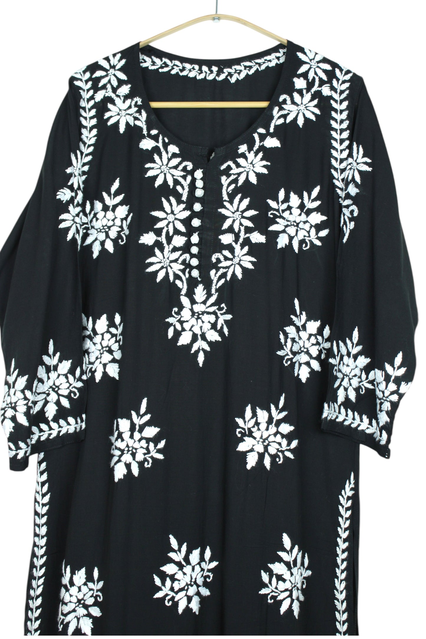 ELIZA BLACK MODAL LONG KURTA