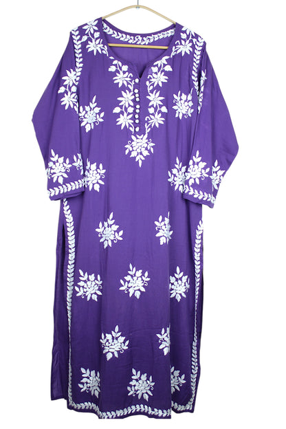 ELIZA PURPLE MODAL LONG KURTA