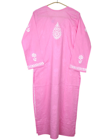 ZAINAB BABY PINK COTTON LONG KURTA